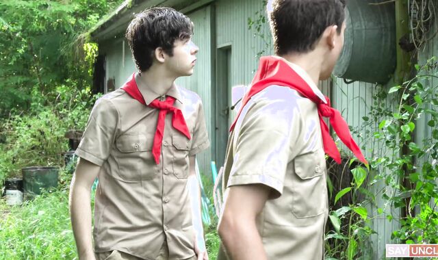 twunks At Camp - Hiking To Our Spot