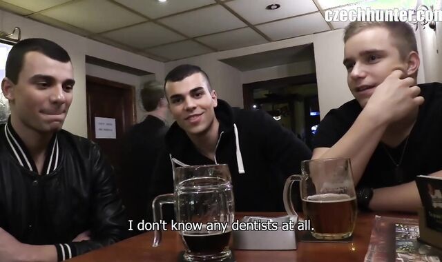 Well muscled bods in motel bedroom