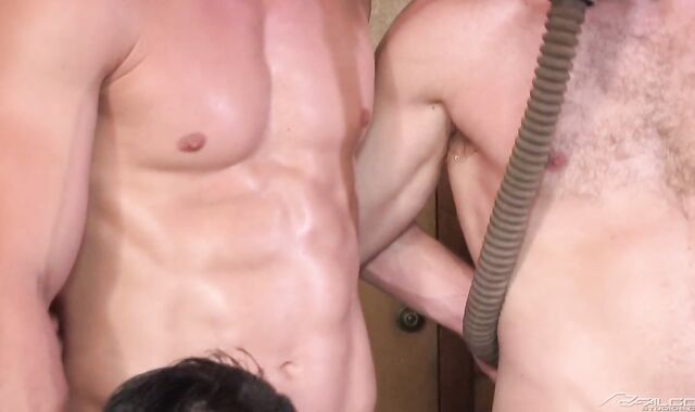 FalconStudios: Wesley Forest in mask and Fap Hunter fettered