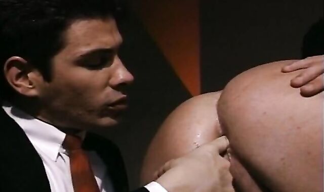 Fine fellatio elation job with ample stream on back