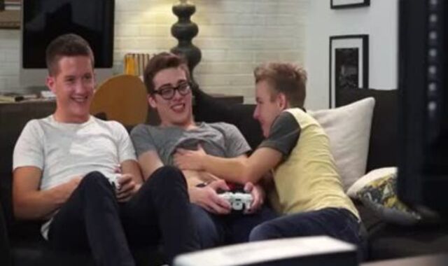 Blake Mitchell And Tyler Hill Frolicking pinch episode Games whilst romps Noah Milky