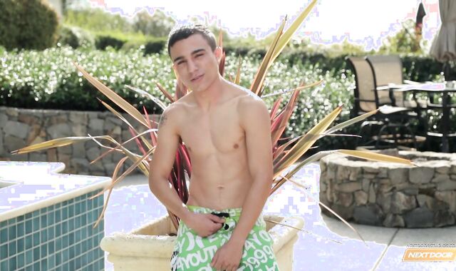 Next Door Youngster: Ace's Golden Fever by the Pool