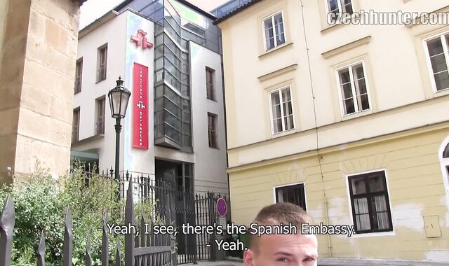 Czech Hunter: Bashful Banker Takes His First-ever SUCKY-SUCKY Currency at Embassy