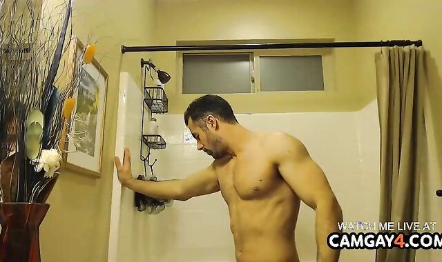 dad enrapturing Kneading Himself And Orgasming