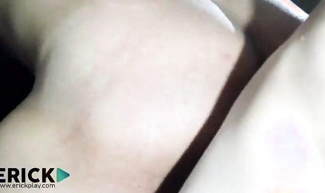 Bulky grizzly having joy with large pink cigar father