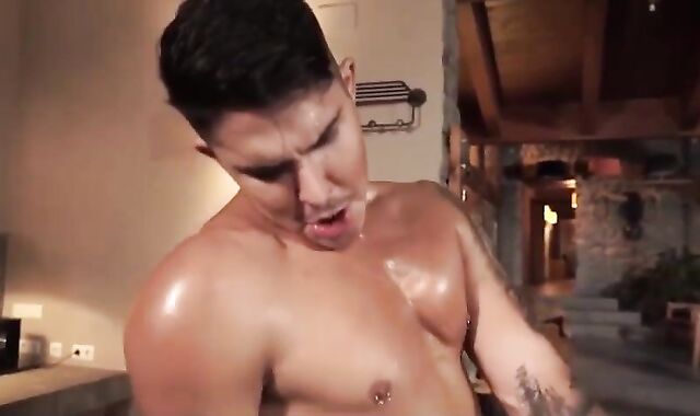 queer Rails His Bosses ten-Pounder For Some money. sleazy homosexual Fuck-fest