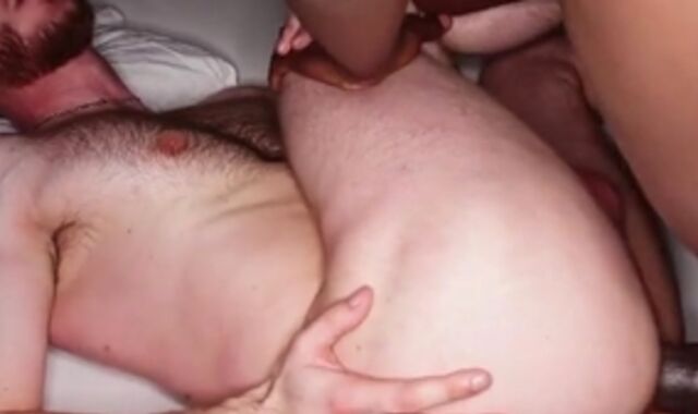 Unexperienced ravaged by ebony jizz-shotgun dude