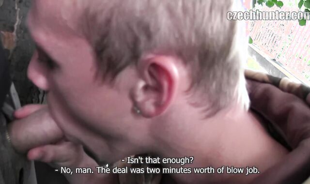 Czech Hunter: Screwing the Bimbo Gay-for-pay Face