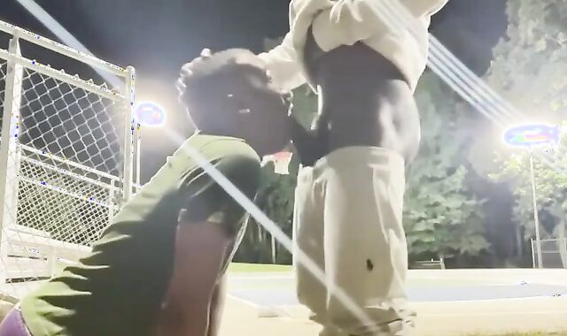 Providing His gullet And Asspussy To His dark Brother