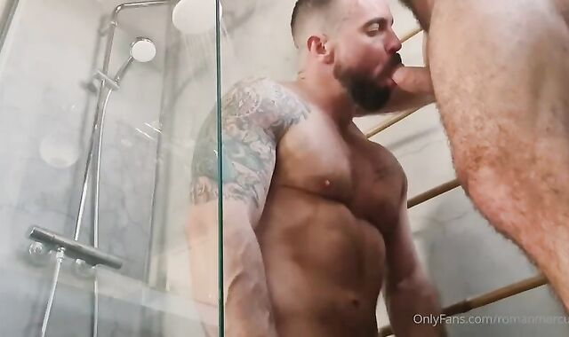 2 super hot Burly studs screw & Breed In bed & Then The Bathroom