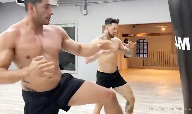 Stiff Gam Exercise With My Colleague Then Showered jointly