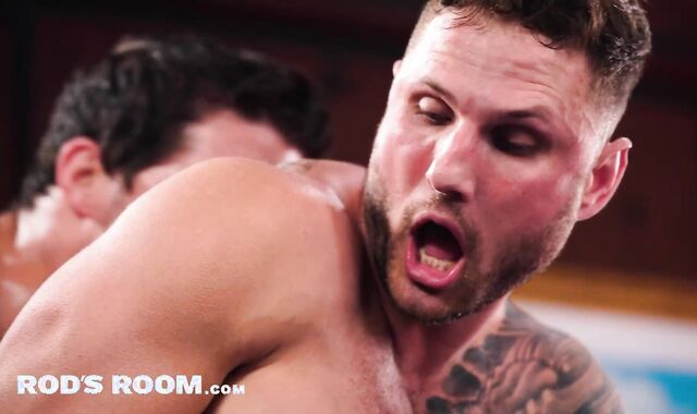 RodsRoom - Supah promiscuous Ty Roderick Stuffs Inked Muscle