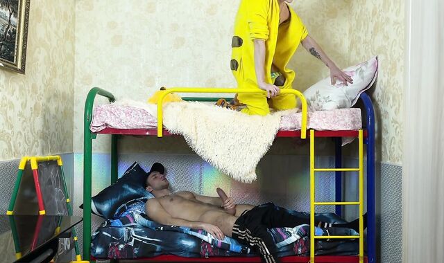 I burned my old stepbrother wanking off & he porked me