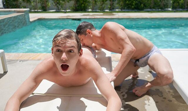 BrotherCrush - Super-Naughty Stepbrothers Dip Their Passionate Bods In The Pool To Marvelous Off On Super Crimson-Torrid Summer Day
