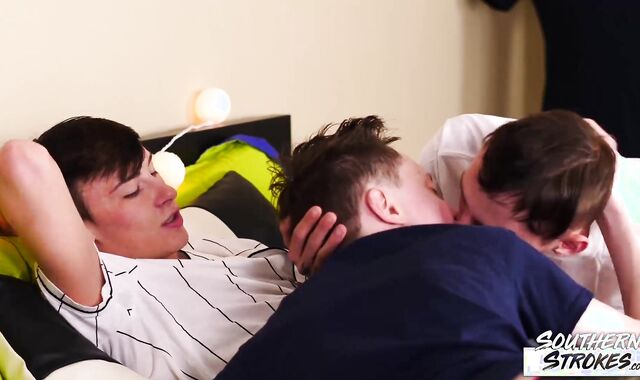 SOUTHERNSTROKES Jackon Wright And Justin Stone Breed In 3way