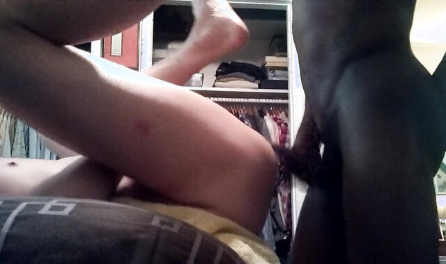 IMMENSE EBONY MAN MEAT & Fucktoy Tag-Crew White Twunk