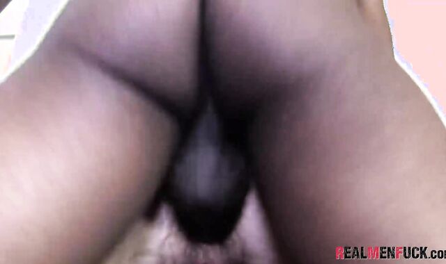 REALMENFUCK Dark-Hued Jace Micah Tears Up In Ultra-Crazy Homosexual Tear Up-A-Thon