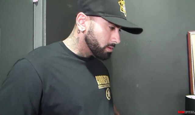 Inmate Jake Morgan takes care of the jail guards