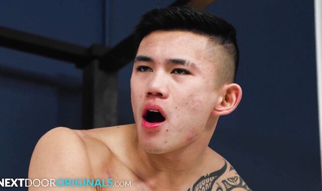 Tattooed Dude Boners Down Jaw-Tearing Off Latino Dancer - Dakota Payne, Damien Cruz - NextDoorStudios