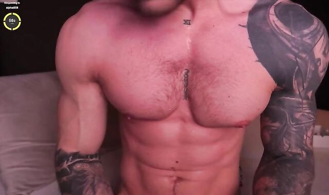 Tidy-clean-shaved boy Lets out his gravy