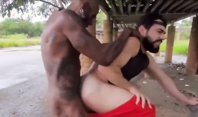 Cruising darksome Pony Strung up boner