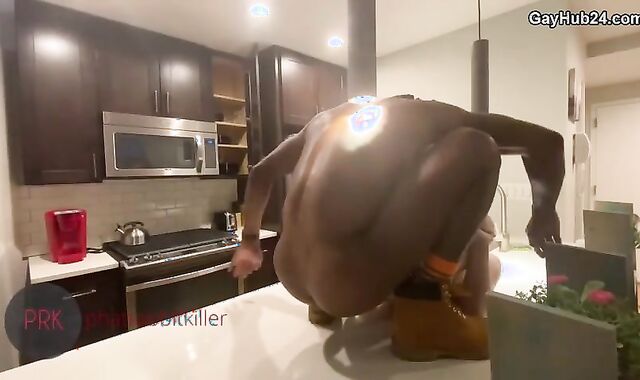 GayHub24.com - gigantic darksome knob In Milky sphincter