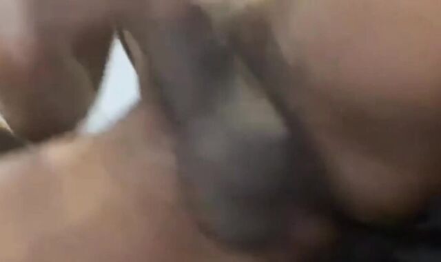 My friend's big black cock inside my ass