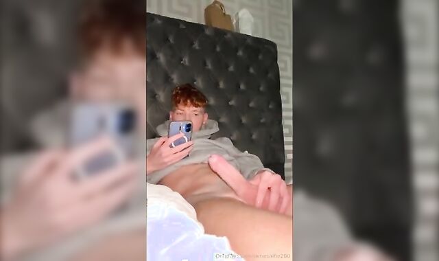 Solo Heat: cute big cock ginger night and day cumming