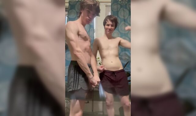Twink Heat: Stinky twinks flexing and messing around after a worko