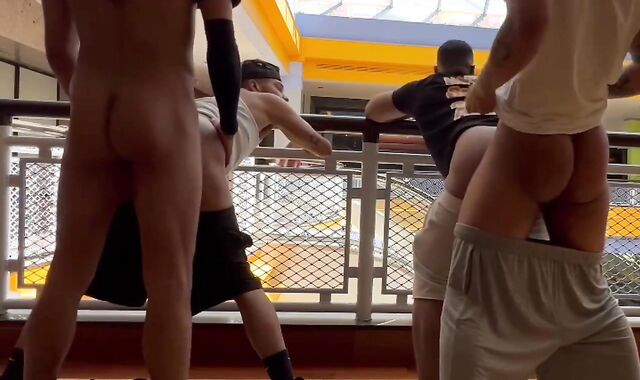Nycsexcapade, prettyboyrealness, ronbellamy, & other fuck in a mall