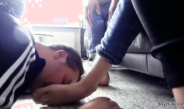 Arab Master Brings Slave To Enjoy With The Boys