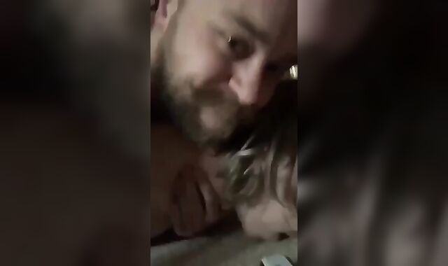 Daddy fucks blindfolded boy on floor