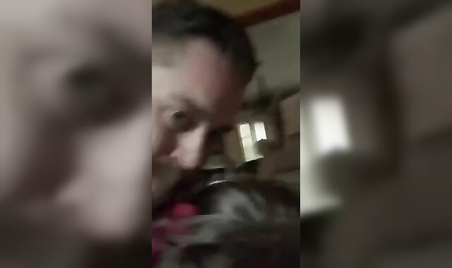 Daddy fucks blindfolded boy on floor