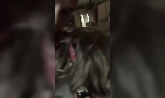 Daddy fucks blindfolded boy on floor