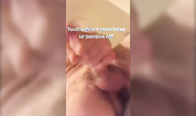 cute fit blonde snapchat cumming bate