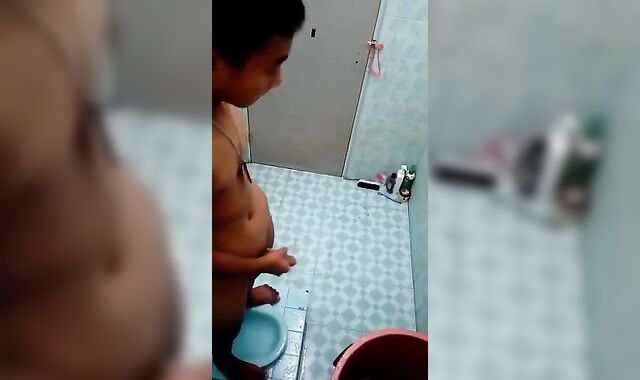 Amature: Asian Twink Bathroom Jerk