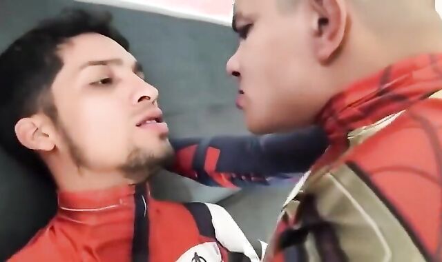 Big Cock Superheroes Bareback Threesome
