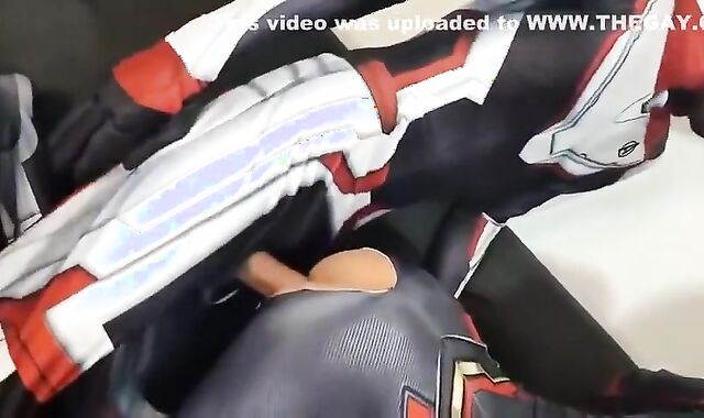 Big Cock Superheroes Bareback Threesome