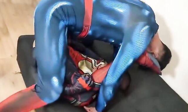 Big Cock Superheroes Bareback Threesome