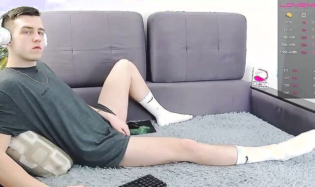 Amature: LATVIAN BOY IN WHITE SOCKS