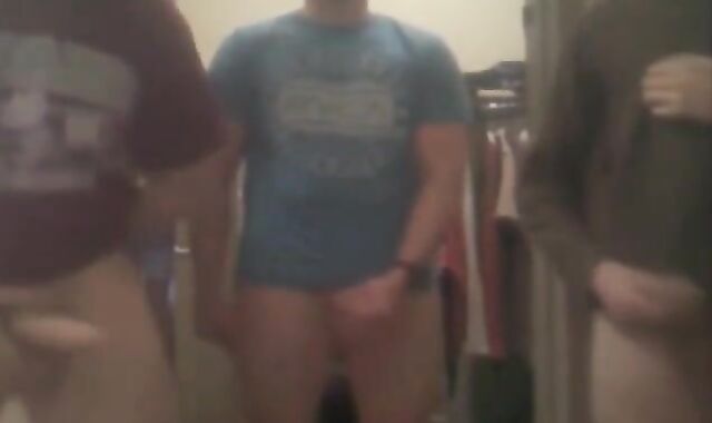 3 Straight Guys Jerking off on Webcam