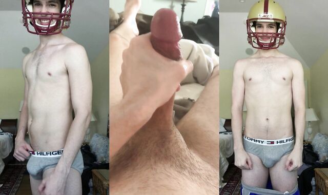 Happy Smiley Football StudBoy wanks