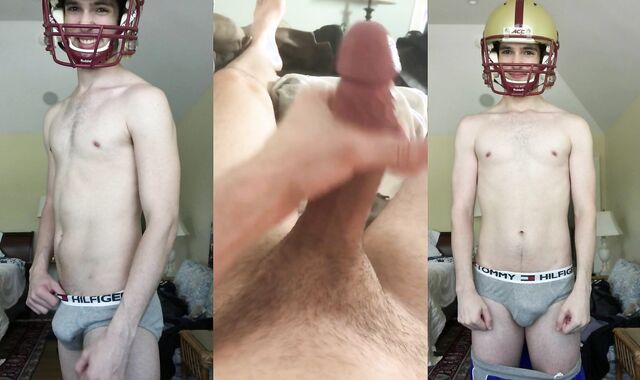 Happy Smiley Football StudBoy wanks