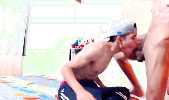 Adrian could not struggle back the friend´s 22 cm monster trouser snake