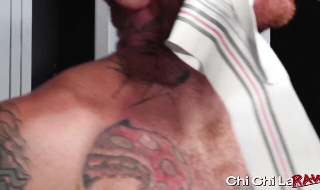 Hairy Man Bennett Anthony slurps brown-eye and barebacks fag Jackson Cooper