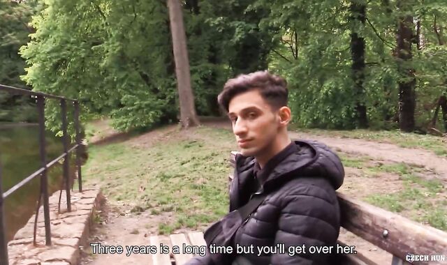 Czech Hunter - Real gonzo break-up treatment blowing unusual dude-meat POINT OF VIEW