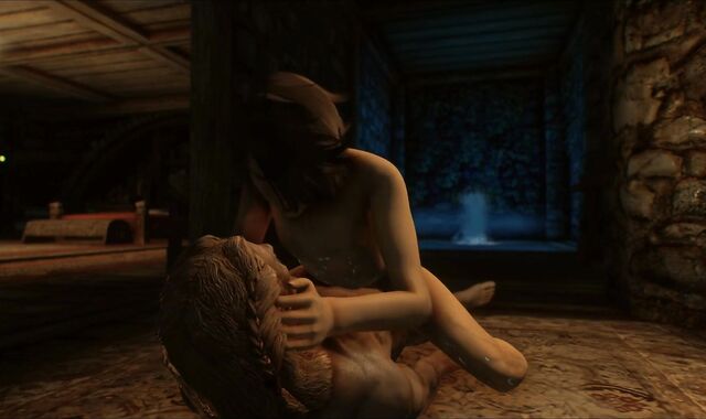 Skyrim - Femboy gets pleasured by a muscular stud.