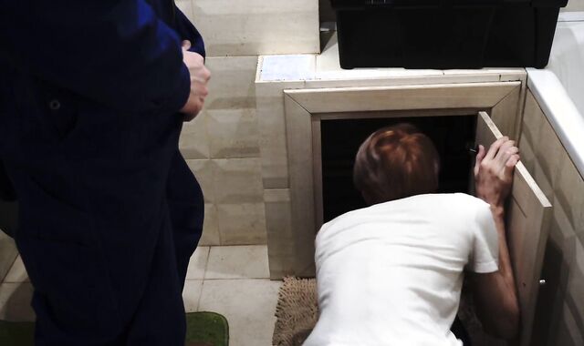 The plumber came to fix the pipes