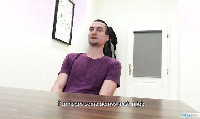 BigStr - Educated Ultra-Super-Cute Fellow Gets Interviewed For A Job & Satiates His Future Manager' Horniness