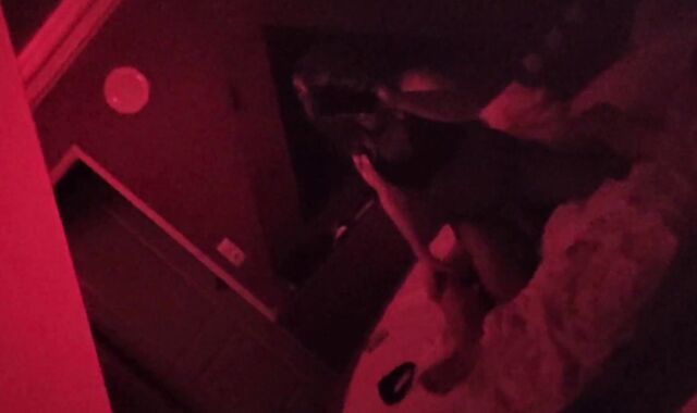 Glorious crossdresser gets double inner popshot on the red scare room